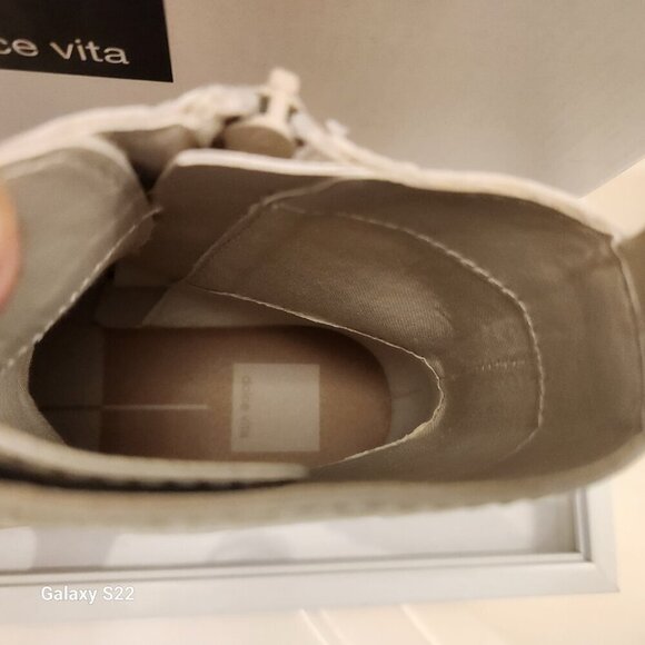 DOLCE VITA Womens Ivory 1" Platform Front Heel Pull-Tab Piker Combat Boots 7.5 M - Picture 4 of 14